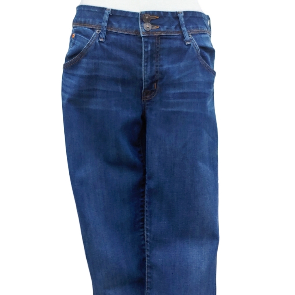Hudson Flap Pocket Bootleg Blue Jeans Mid Wash Denim Women's size 30 - Picture 4 of 17